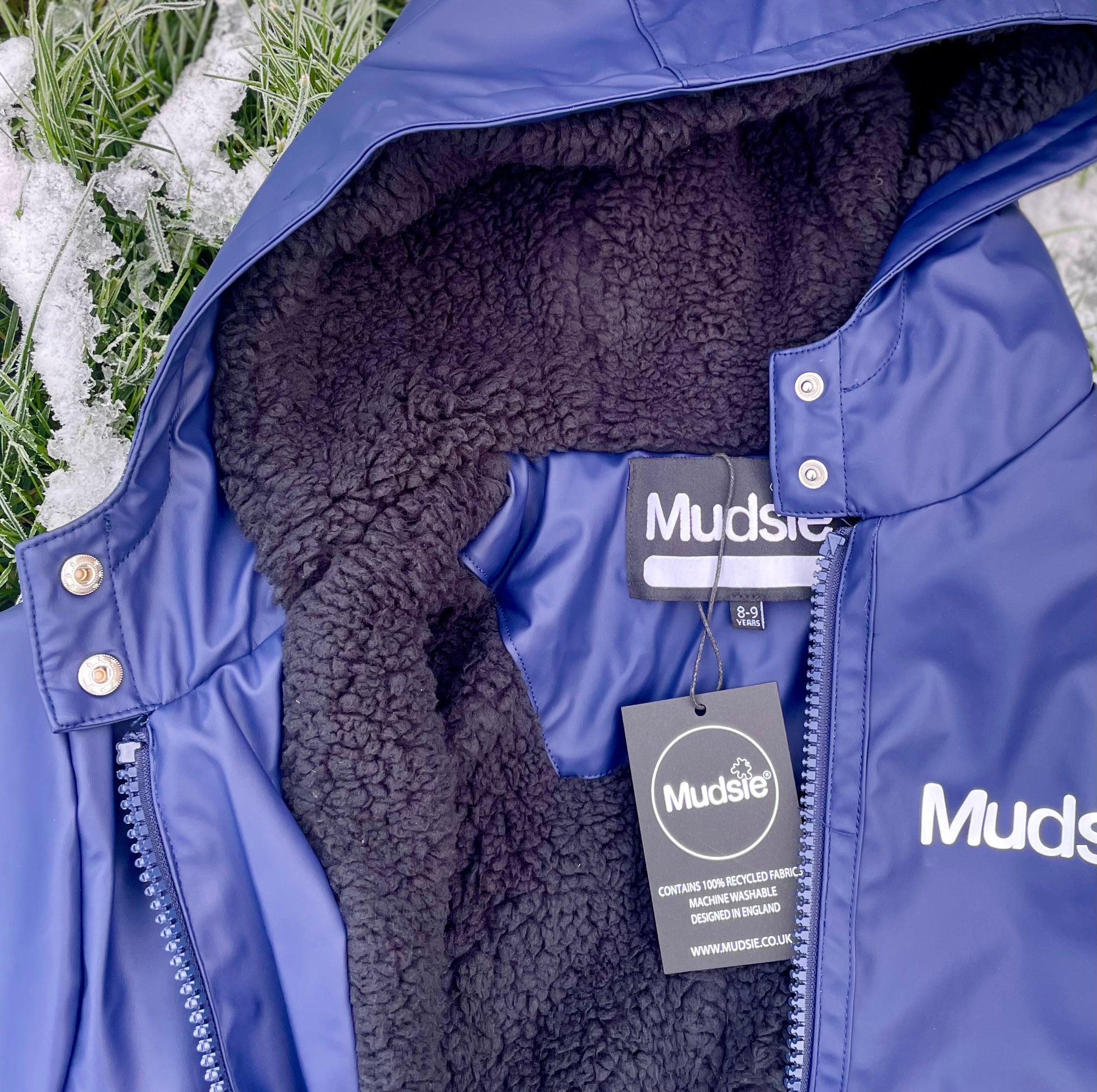 TEAL LOGO MUDSIE COAT