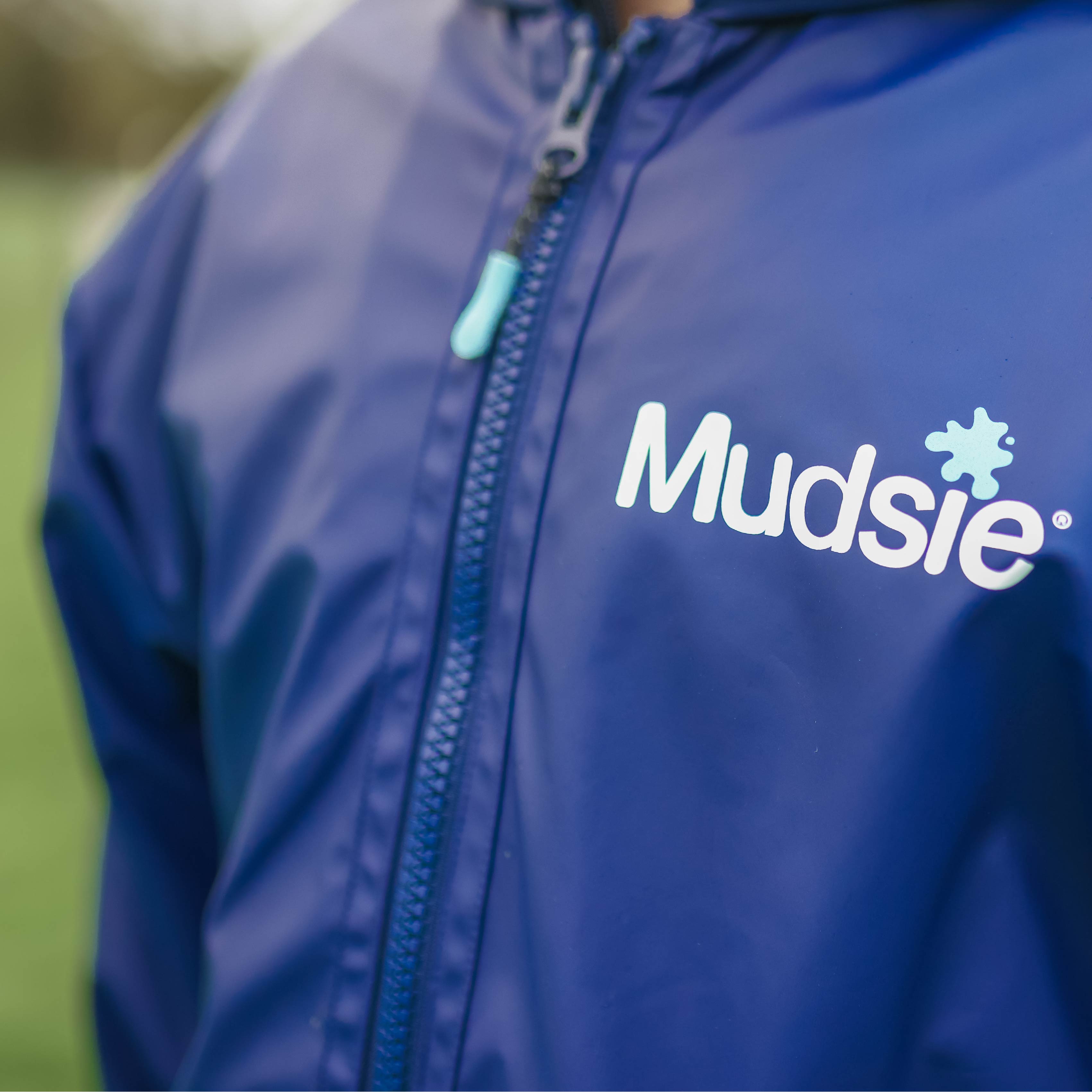 TEAL LOGO MUDSIE COAT