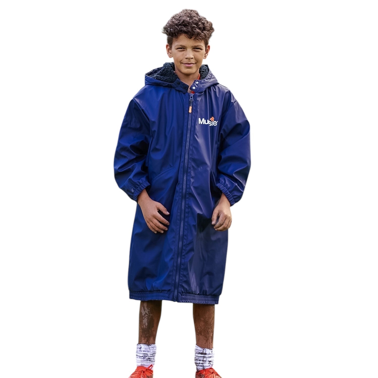 ORANGE LOGO MUDSIE COAT