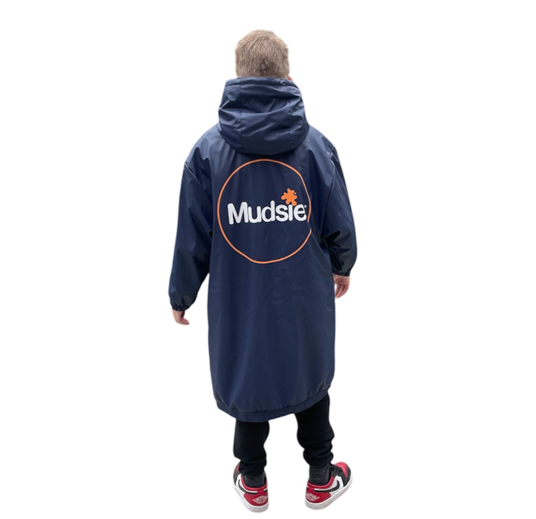 ORANGE LOGO MUDSIE COAT